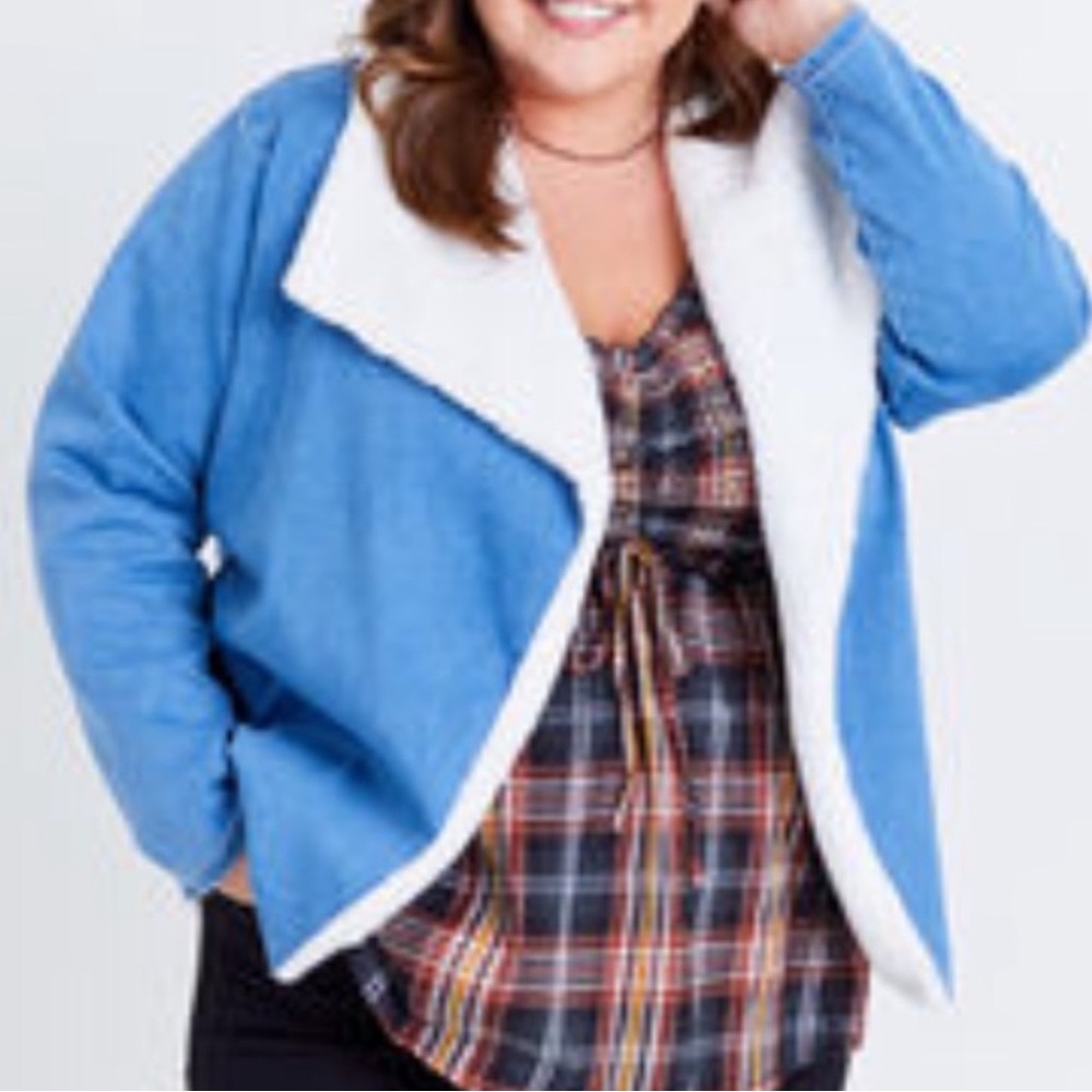 NWT Arula Denim Sherpa Jacket size B/2x